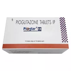 Пиоглитазон (Пиоглар аналог), генерик Актос, Pioglar 15 таб. 15мг №100 фото